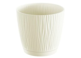 Doniczka 130 Sandy z podstawką DSY130P Krem CY728