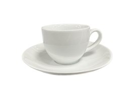 Filiżanka 200 ml ze spodkiem 16 cm Active Rosy White 1020 Bogucice