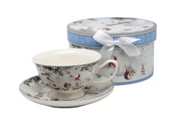 Filizanka 220 ml ze spodkiem 15 cm Niedźwiadek PG-19253 Queen Isabell