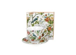 Filiżanka Ptak na gałęzi 250 ml ze spodkiem 13,7 cm Crocus