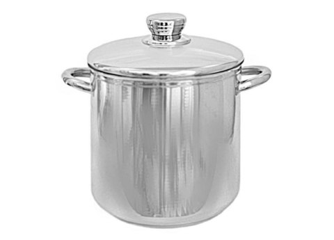 Garnek nierdzewny 22 cm z pokrywką pojemność 8l