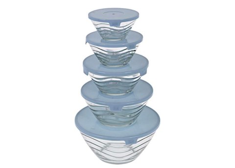 Komplet 5 salaterek z pokrywkami EH