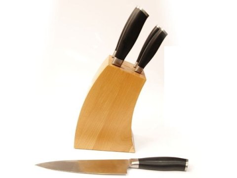 Komplet noży w bloku 991A DECO BLACK 5 noży