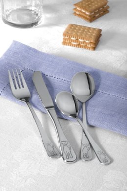 Komplet sztućców 4 szt. dla dzieci 38 BON TON PSY Gerlach