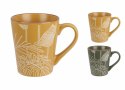 Kubek 300 ml STONEWARE LIŚCIE DN1801870 Mix Dekor