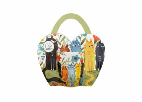 Kubek 360 ml Koty ogrodowe Koszyk Koci Świat