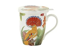 Kubek 450 ml z zaparzaczem PTAKI BONE CHINA 115-6514 Marco-Polo