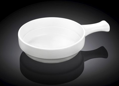Naczynie 15 cm do zapiekania 450 ml z rączką białe Wilmax