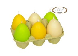Świeca Wielkanocne Jajko 6 cm EASTER CLASSIC Mix Dekor Adpal