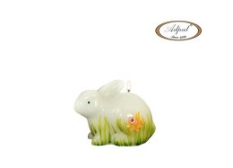 Świeca Zając siedzący 10 cm Żonkil Lakier Adpal