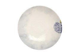 Talerz głęboki 21,5 cm VANILLA HORTENSJA BLUE 1802/920201 Lubiana