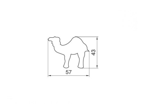 Wykrawacz do ciastek WIELBŁĄD 5,7 cm Smolik
