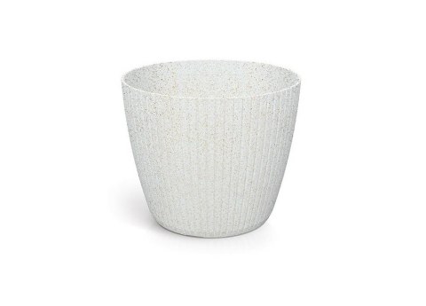 Doniczka 350 LAMIA ROUND Eco Wood DLAM350W-S449W Biała Prosperplast