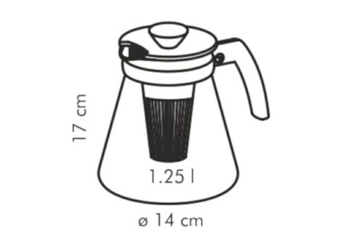 Dzbanek 1,25 l z zaparzaczem TEO 646622 Tescoma