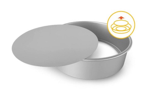 Forma okrągła 26 cm anodowane aluminium dno wyjmowalne PROFESSIONAL Guardini