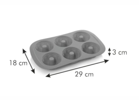 Forma silikonowa 6 babeczek Delicia 629437 Tescoma
