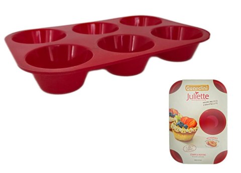 Forma silikonowa 6 muffinek 25x16,5x3,5cm 69023 Guardini