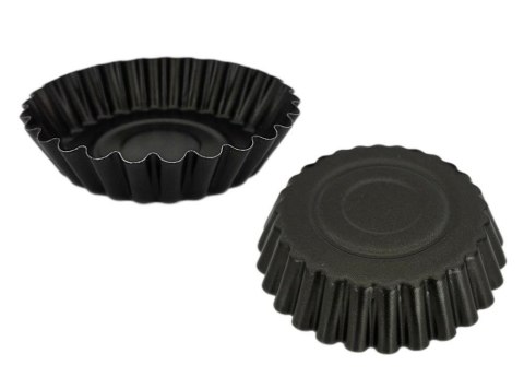 Formeki aluminiowe do tarty 12 cm Crostatine 6 sztuk Gnali