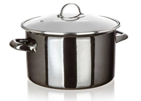 Garnek 26 cm emaliowany z pokrywą METALL 13823461 Banquet