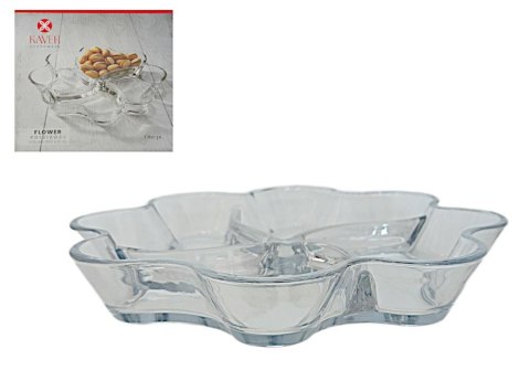 Półmisek taca dzielona Kabaret 22,5cm FLOWER PD1316GCL Kaveh