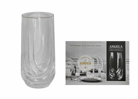 Szklanki 390 ml LONG ANGELA TR5195GCL Kaveh