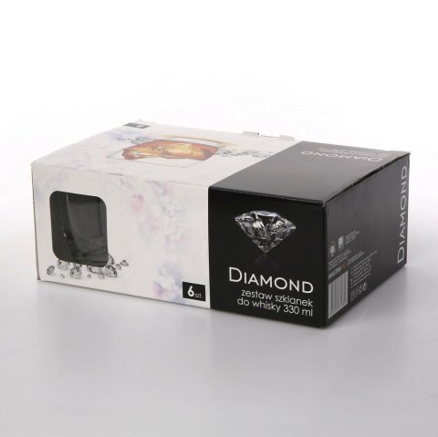 Szklanki do whisky 390 ml DIAMOND 1224 komplet 6 sztuk Altom Design
