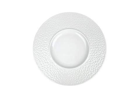 Talerz płytki 30 cm HAMMERING BIAŁY Lubiana