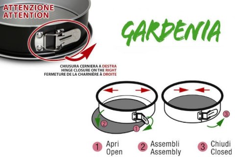 Tortownica 28 cm dwa dna GARDENIA 85028E Guardini