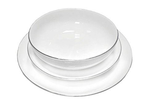 Zestaw obiadowy dla 6 osób 18 elementowy Base Platin Bogucice