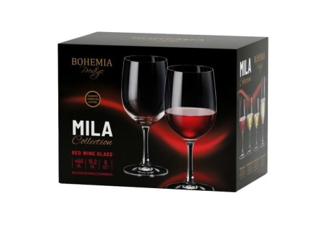 KPL.6 Kieliszków 450ML Wino czerwone BOHEMIA PRESTIGE MILA 963453