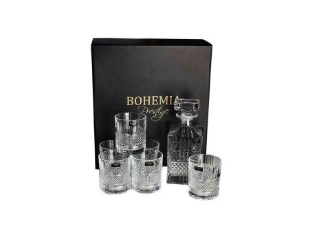 Komplet 7 elementowy WHISKY 850ML 340ML ELEGANTE 802398 BOHEMIA Prestige