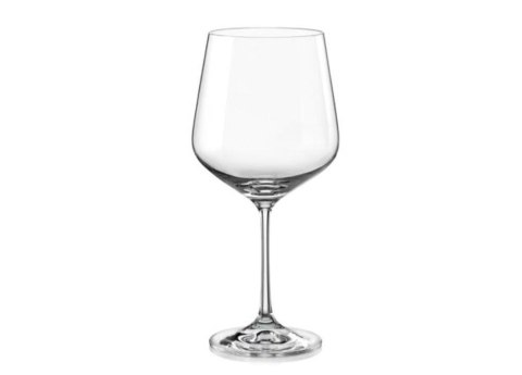 Kpl.6 Kiel.570ML BURGUND BOHEMIA SANDRA 953126