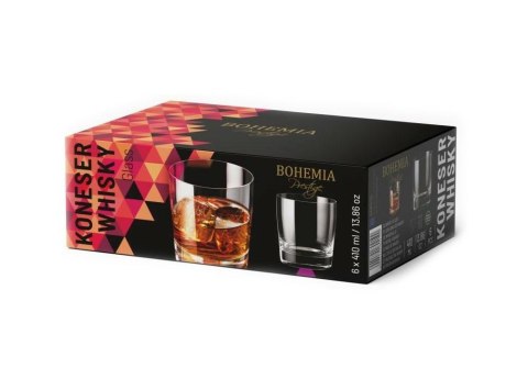 Kpl. 6 Szklanek 410ML WHISKY BOHEMIA PRESTIGE KONESER 802190