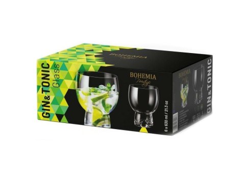 Kpl.6 Szklanek 630ML GIN&TONIC BOHEMIA PRESTIGE 802176