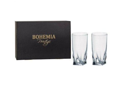 Kpl 6 szklanek 350ml QUADRO 802923 BOHEMIA PRESTIGE